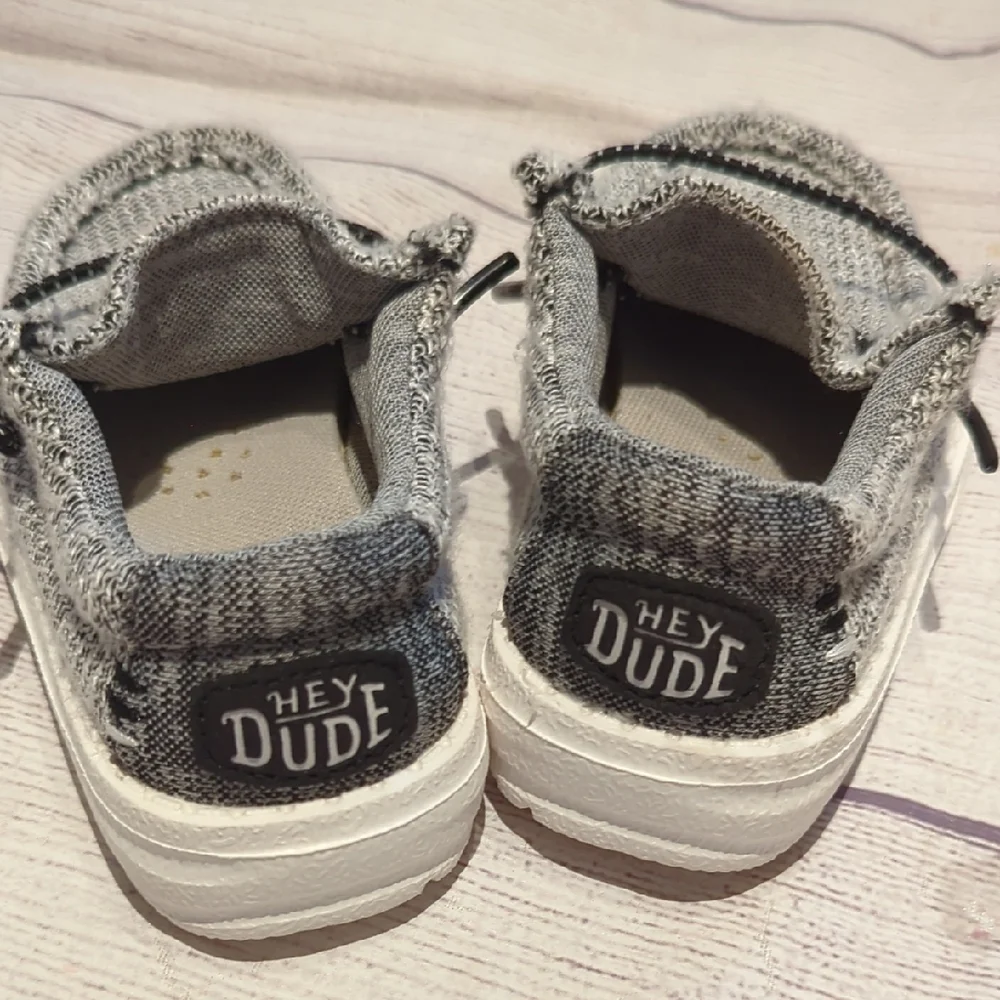 Hey Dude Kids Gray Moccasins